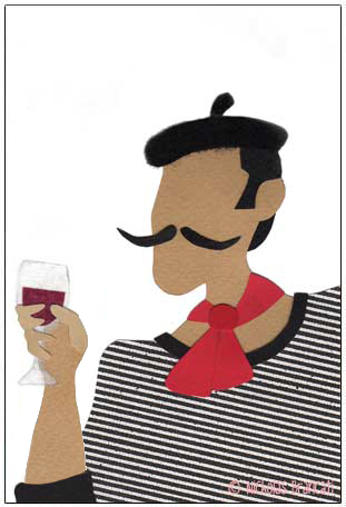 Nicholas Brancati illustration of a French Canadian immigrant